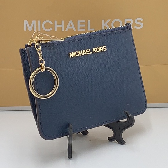 MICHAEL KORS SMALL TOP ZIP
COINPOUCH WITH ID CARD NAVY 
COLOR - Picture 8 of 9